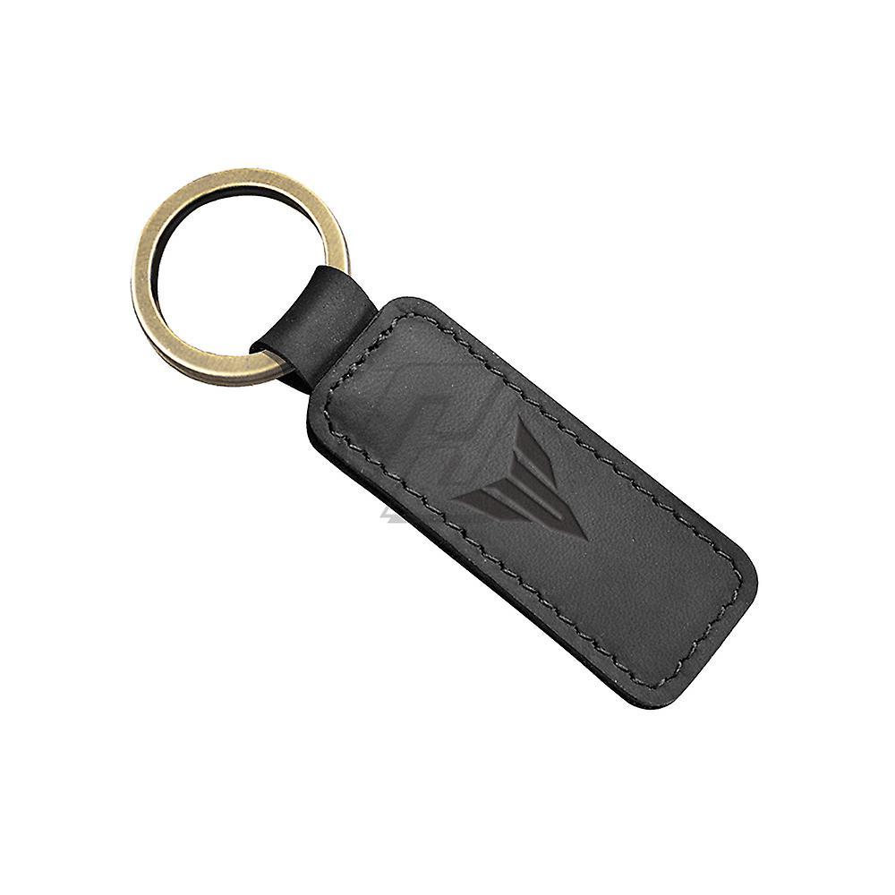 Visgaler Motorcycle Keychain Cowhide Key Ring Case For Yamaha Mt Mt01 Mt03 Mt07 Mt09 Mt10 Key Black