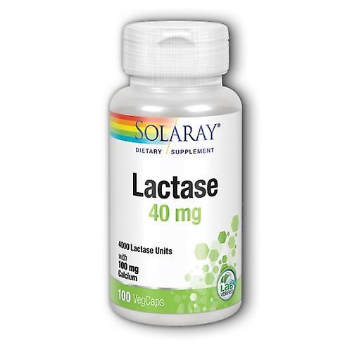 Solaray Lactase, 40 mg, 100 Caps (Pack of 1)