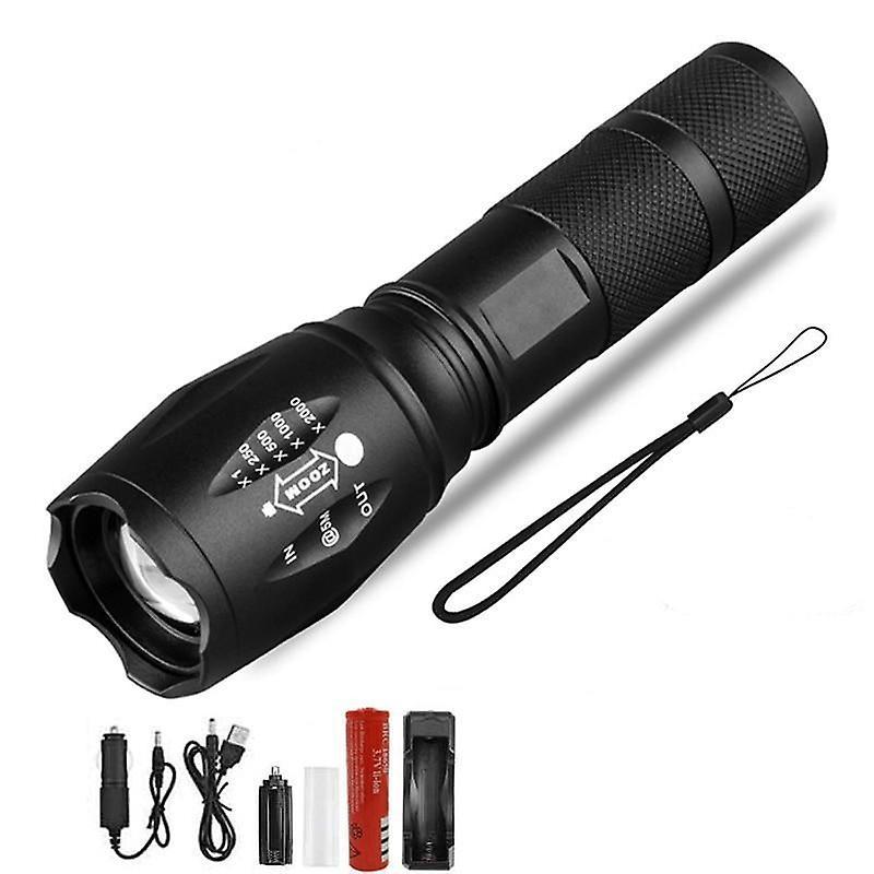 Slowmoose Ultra Bright, Waterproof And 5 Mode Zoomable-mini Torch For Camping L2-8000 Lumens