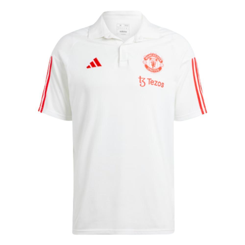 Adidas 2023-2024 Man Utd Polo Shirt (White) Medium 38-40 inch Chest