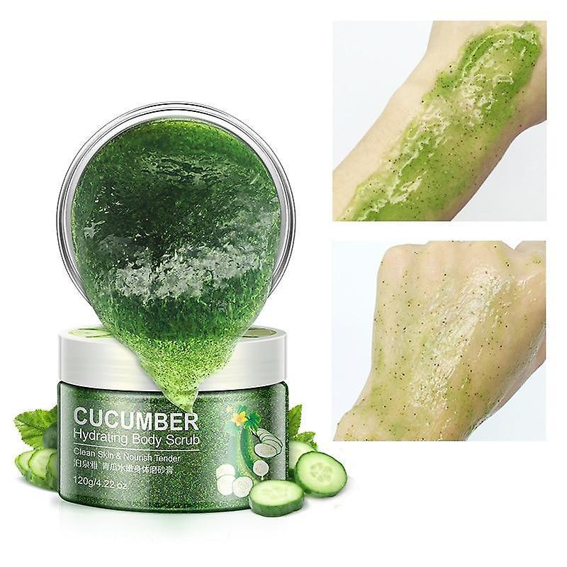 Slowmoose Natural Hydration And Exfoliating Body Scrub For Deep Cleansing, Smooth And Cucumber