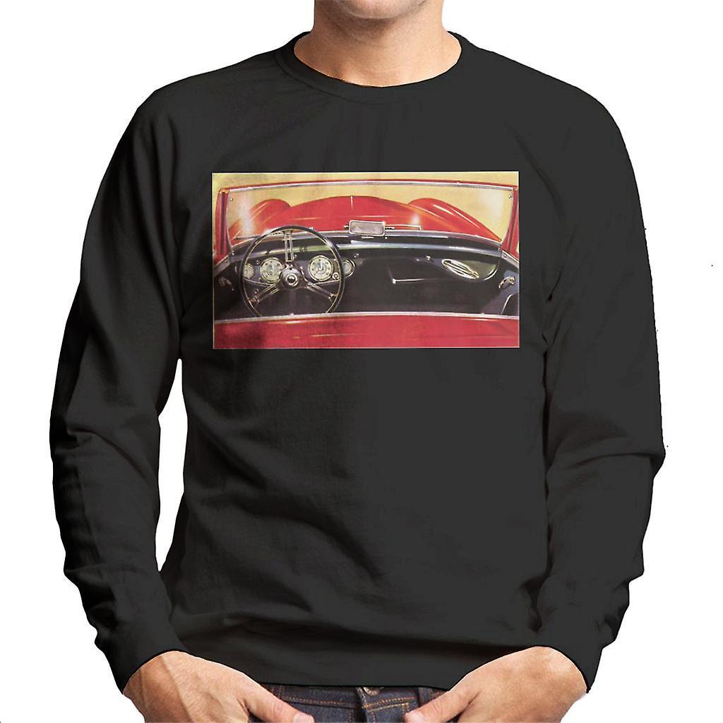 Austin Healey Drivers Seat British Motor Heritage Men's Sweatshirt Black Medium