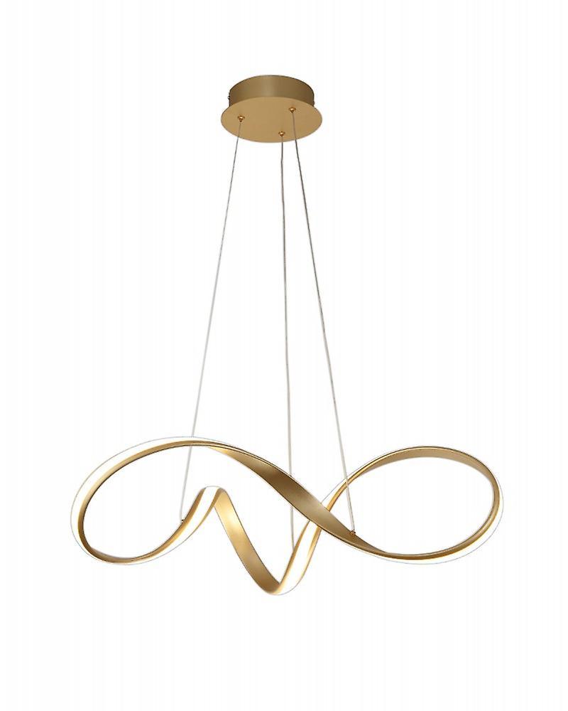 Volani Erika Medium Pendant, 39w Led, 3000k, 2152lm, Sand Gold, 3yrs Warranty