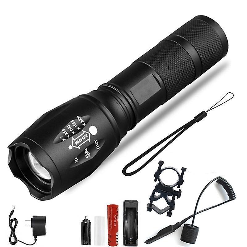 Slowmoose Ultra Bright, Waterproof And 5 Mode Zoomable-mini Torch For Camping L2-8000 Lumens