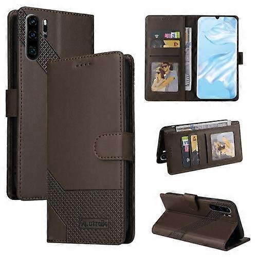 Goodcase For Huawei P30 Pro GQUTROBE Skin Feel Magnetic Leather Phone Case Brown