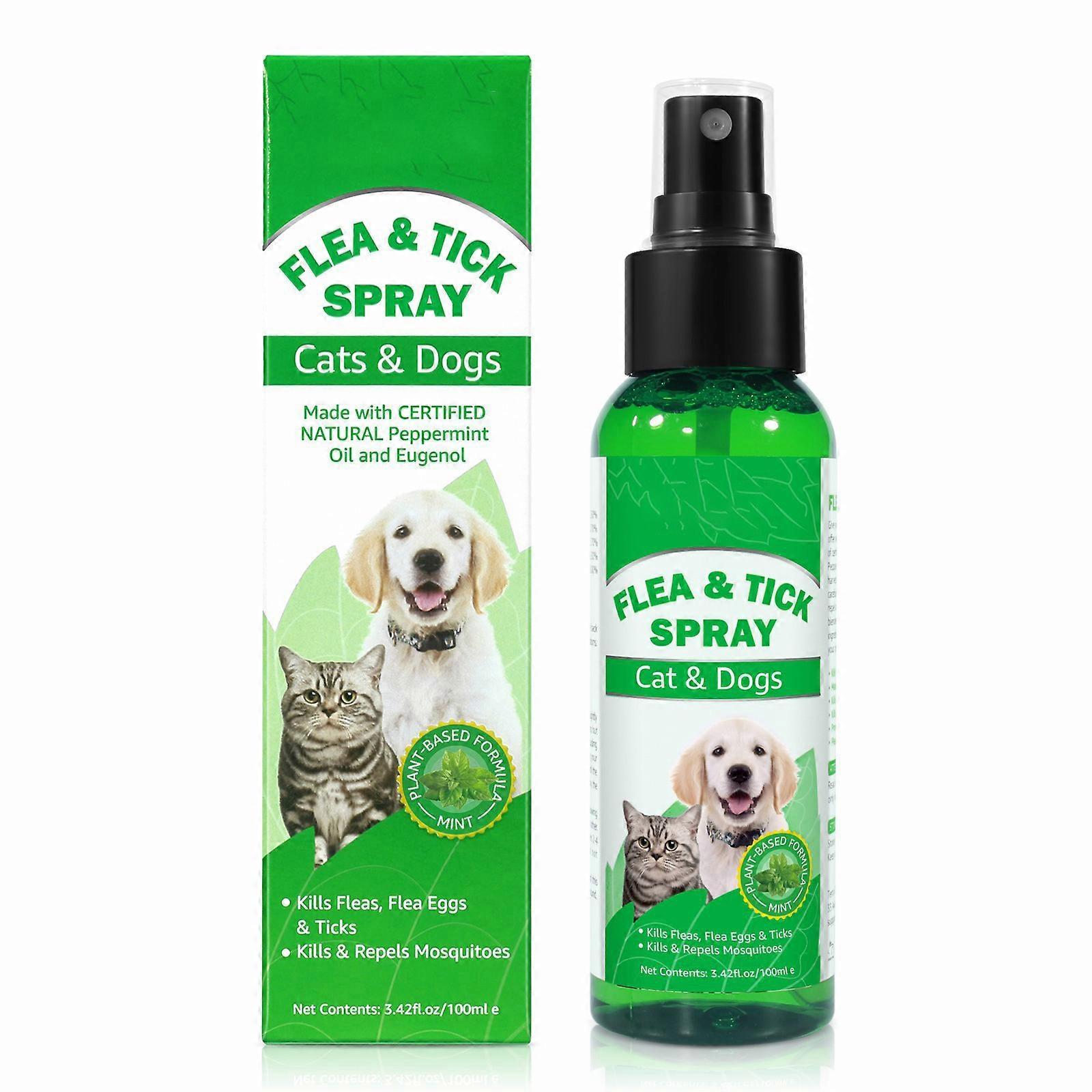 Unbrand Flea And Tick Spray For Cats And Dog, Effective Treatment For Ticks, Fleas And Insects-flea Spray For Dogs And Cat 1PCS