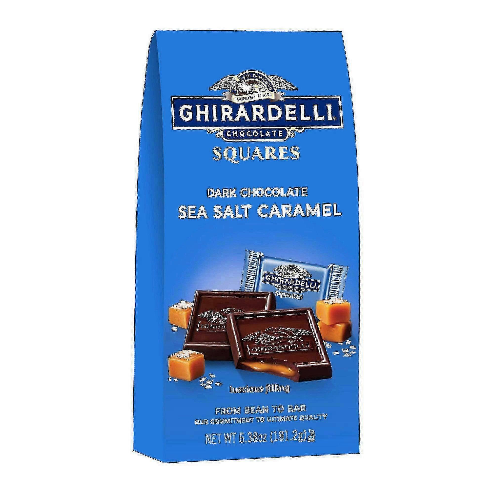 Ghirardelli Dark Sea Salt Caramel Chocolate Squares, 6.38 Oz