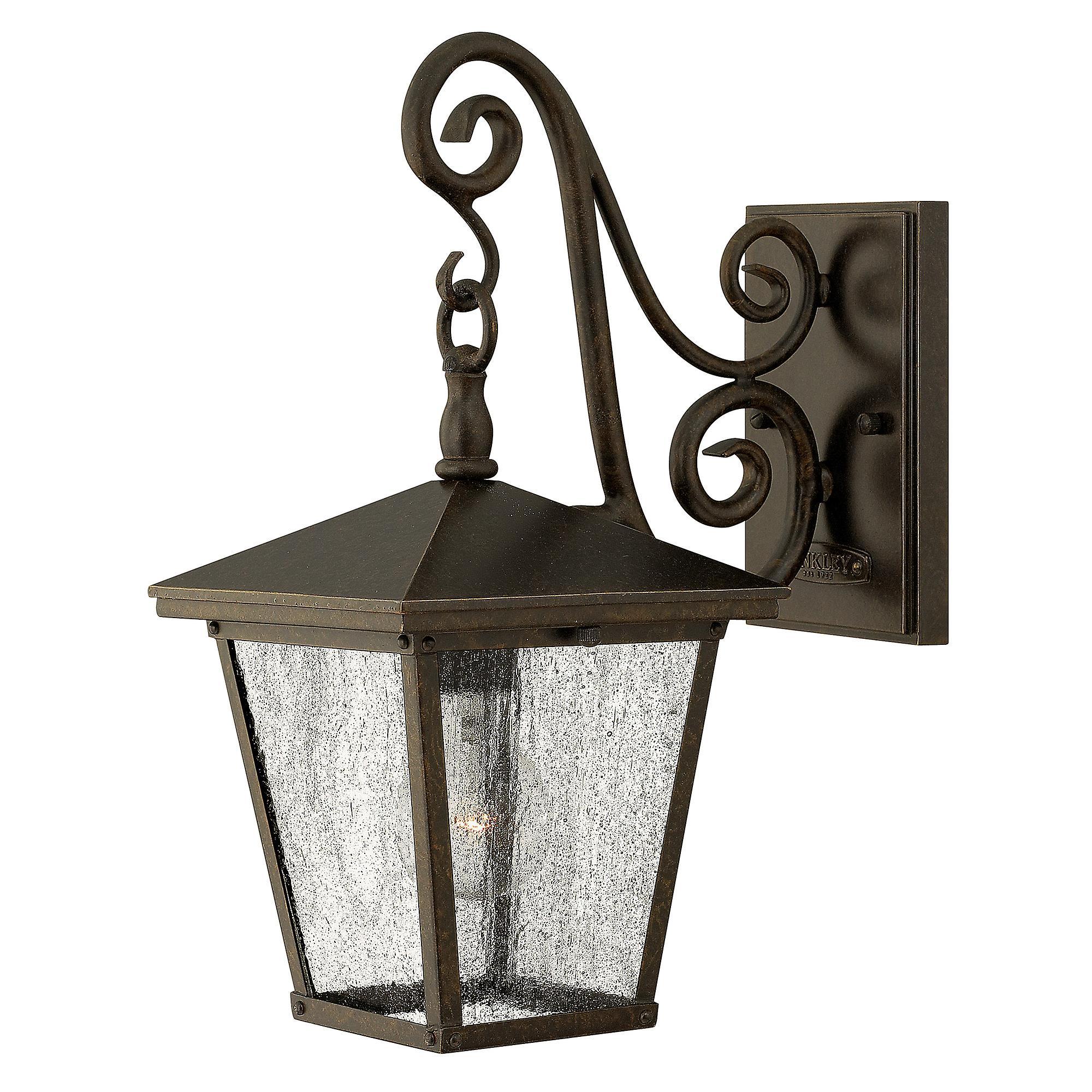 Elstead Lighting Trellis 1 Light Outdoor Small Wall Lantern Light Regency Bronze IP44, E27