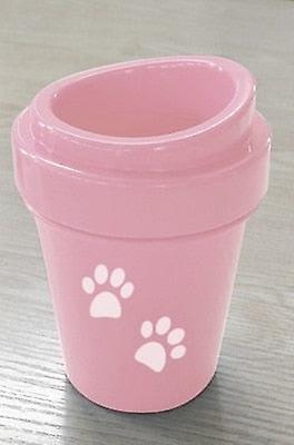 Slowmoose Portable Pets Paw Cleaner Cup With Soft Silicon Brush Pink-pink cover L