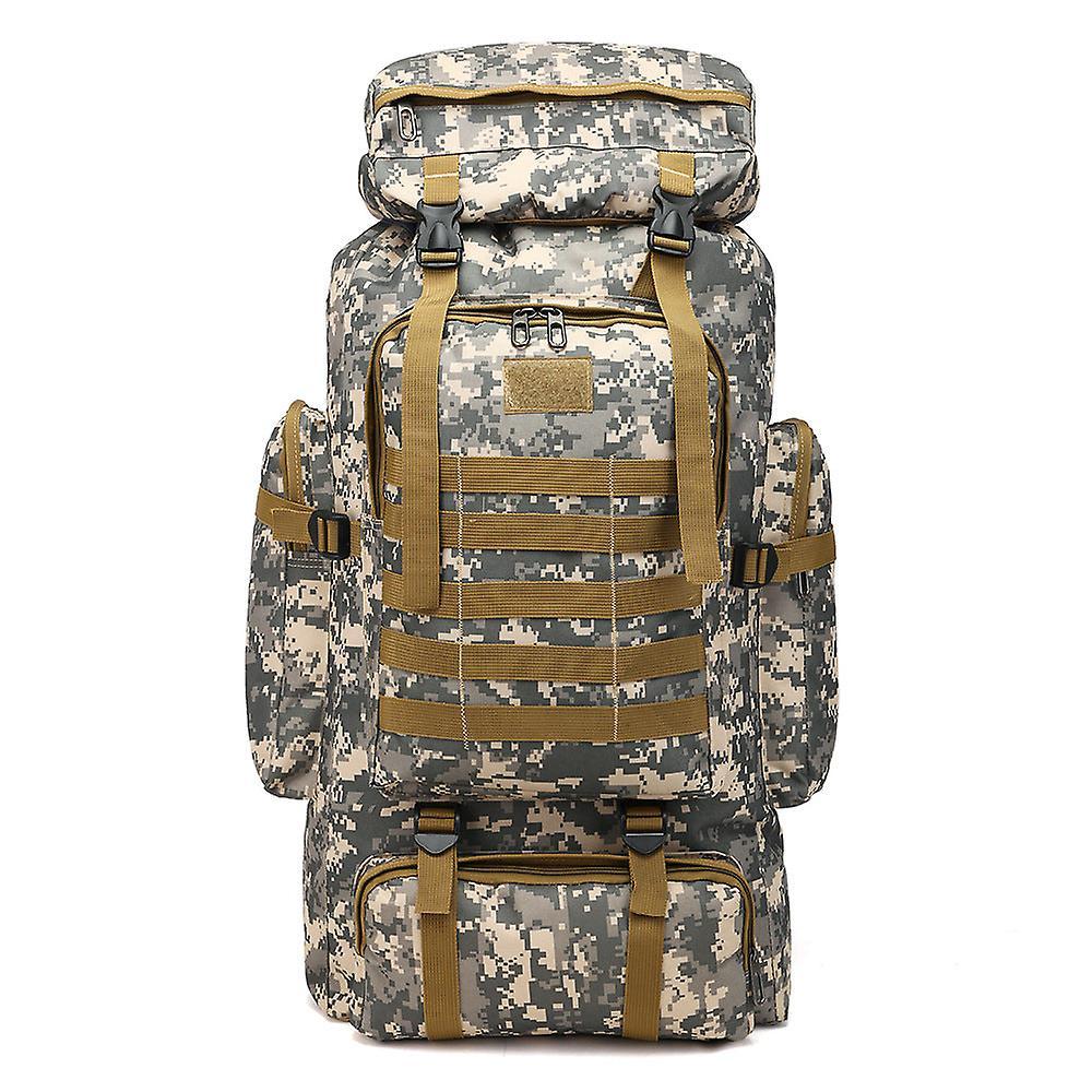 The Brands Market Multifunctional shoulder canvas backpack for hiking Urban camouflage