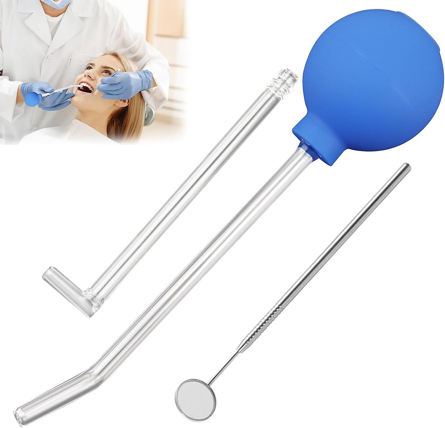 Hoh Tonsil Stone Remover, Tonsil Stone Removal Kit, Almond Stones Cupping Glass, Tonsil Stone Remover with Cupping Head & Tooth Mirror Blue