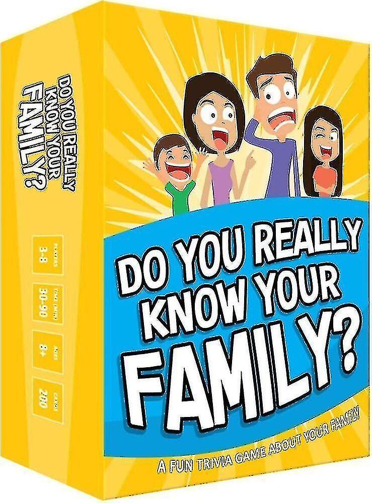 Hcankcan Do You Really Know Your Family?a Fun Family Game Conversation Starters Challenge Family Games, Parent-child Toys