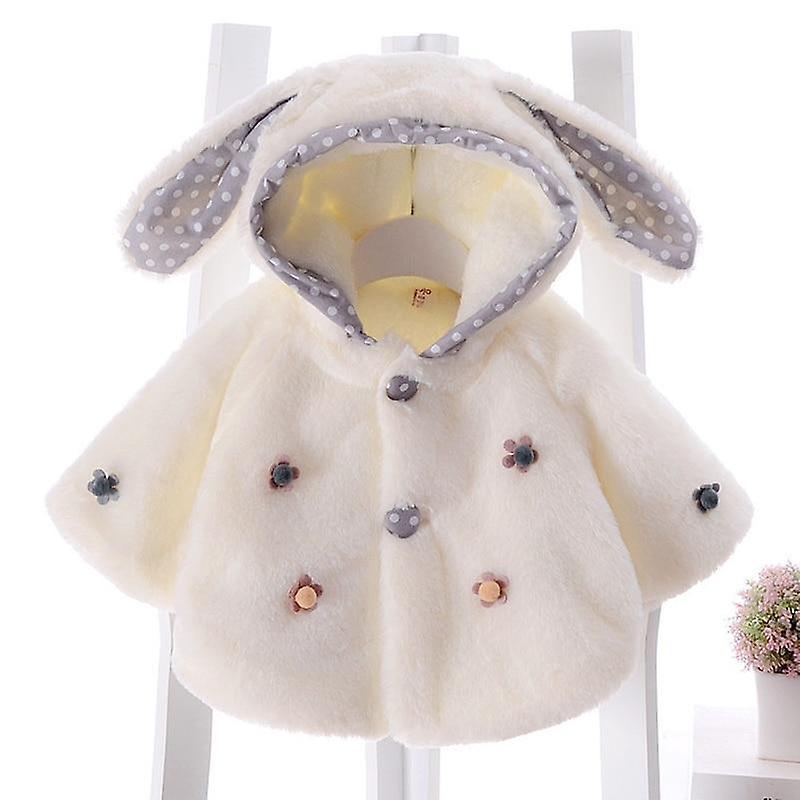 Slowmoose Baby Winter Clothes, Cute Fleece Fur Coat 24M