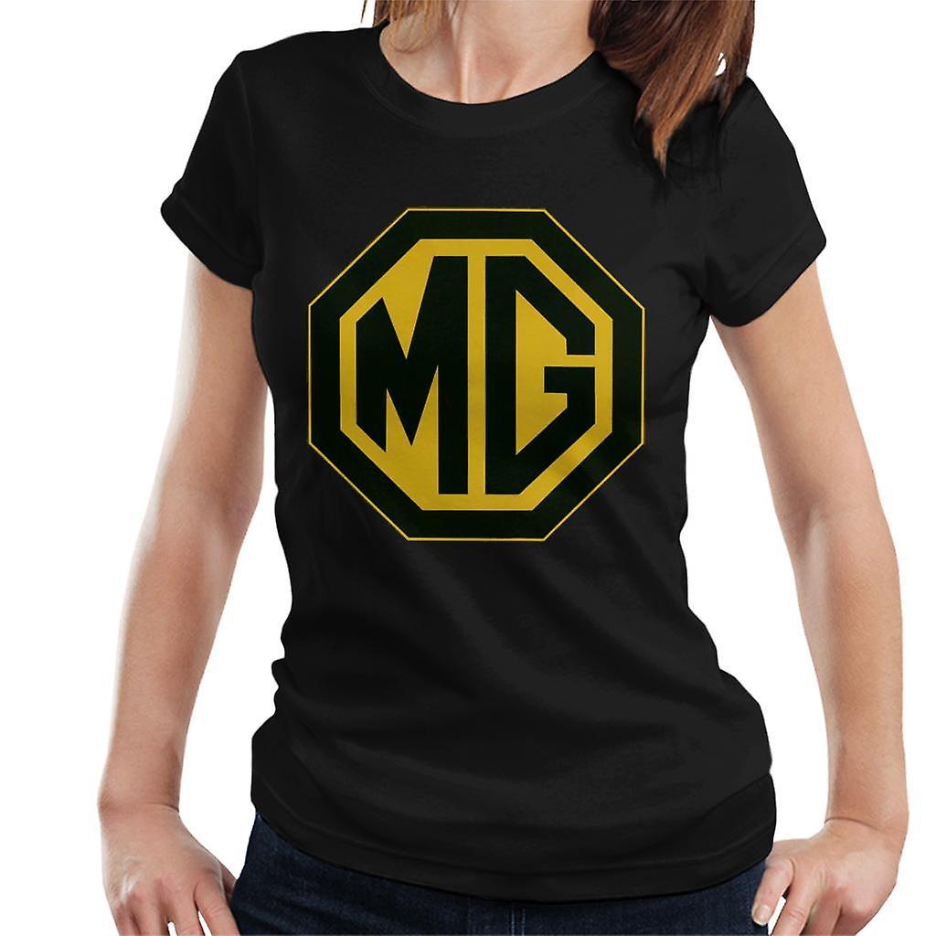 MG Black And Gold Logo British Motor Heritage Women's T-Shirt XX-Large