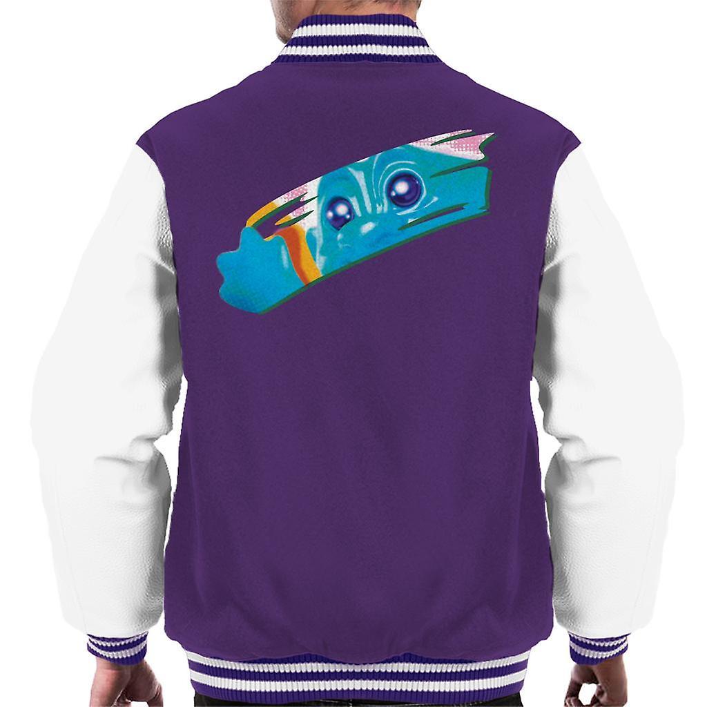 Trolls Reflection Men's Varsity Jacket Purple/White XX-Large