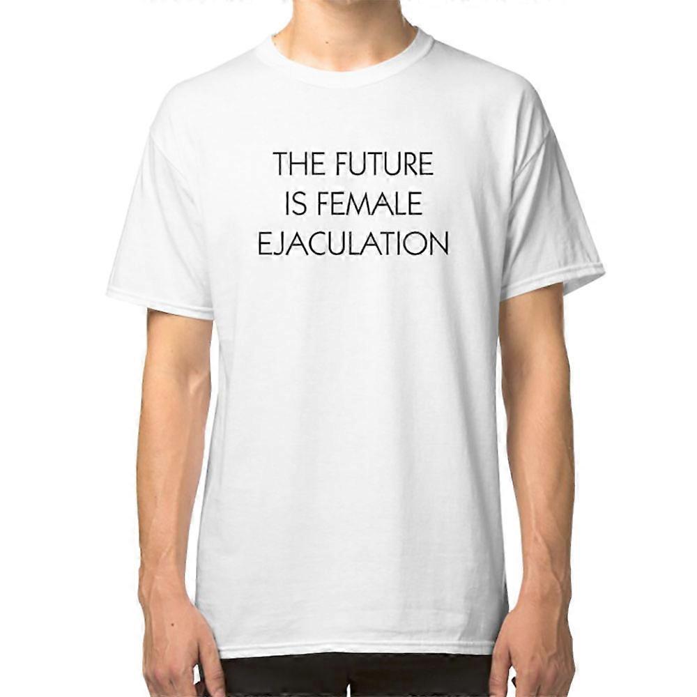 RockShark THE FUTURE IS FEMALE EJACULATION T-shirt white M