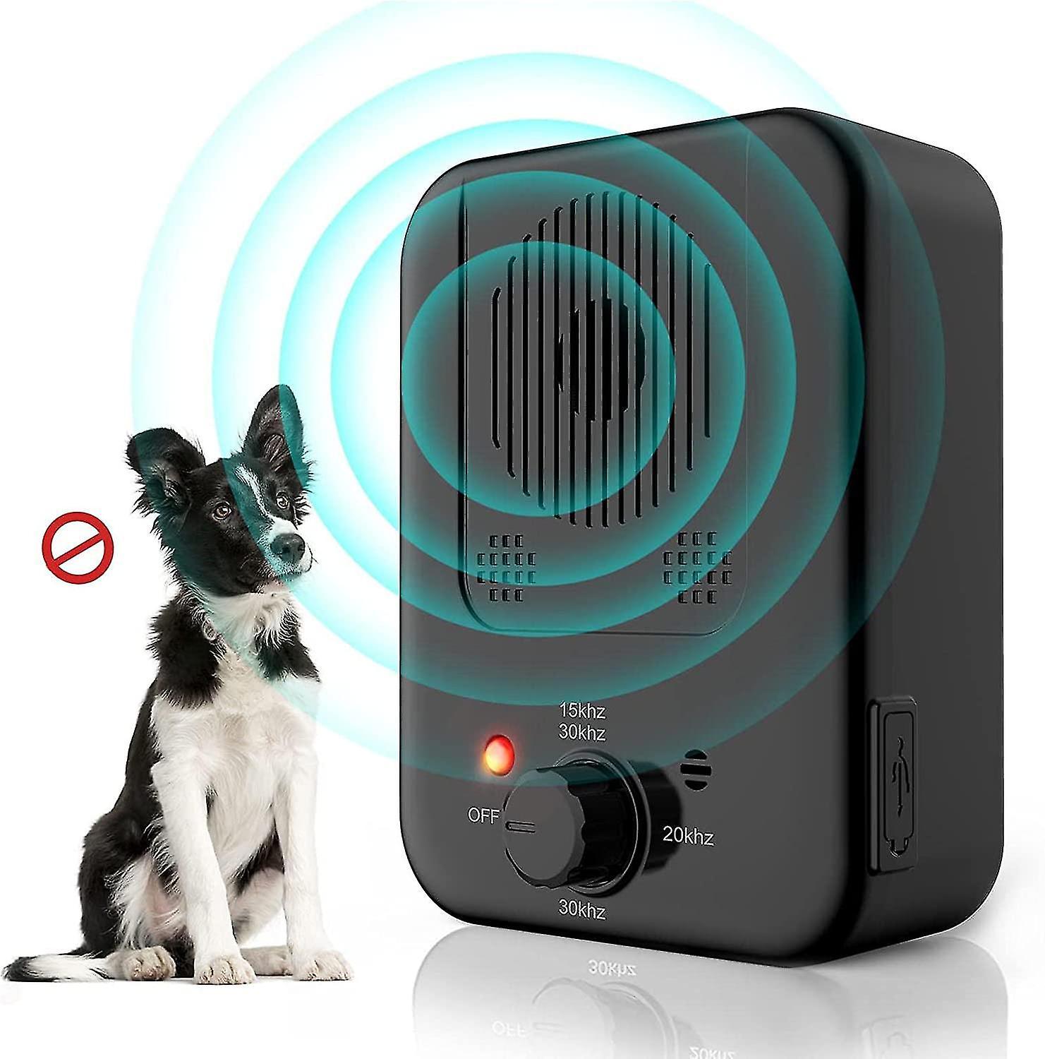 Tianzun Anti Barking Device, Auto Dog Barking Control Devices, Sonic Dog Barking Deterrent Smart Detect Dog Barking Safe For Dogs