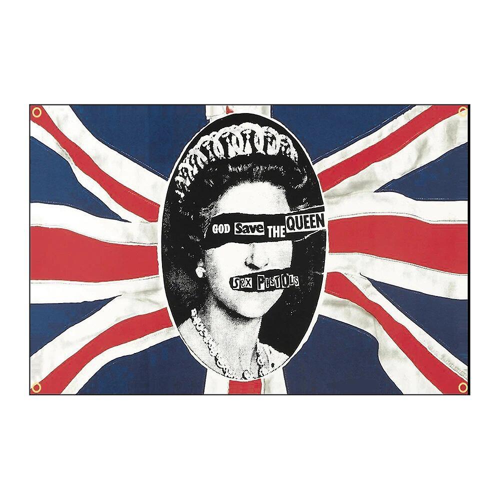 Scitoo Election  3x5ft 90x150cm Flag Of Elizabeth Ii Flag God Save The Queen Uk Banner Advertising Decoration 4 grommets 120 x 180cm