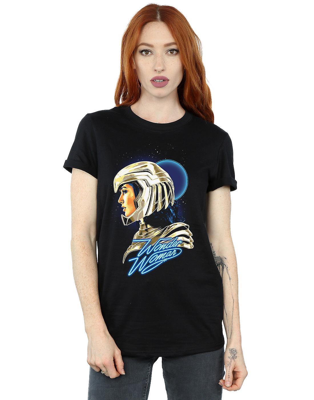 Wonder Woman 84 Retro Gold Helmet Cotton Boyfriend T-Shirt