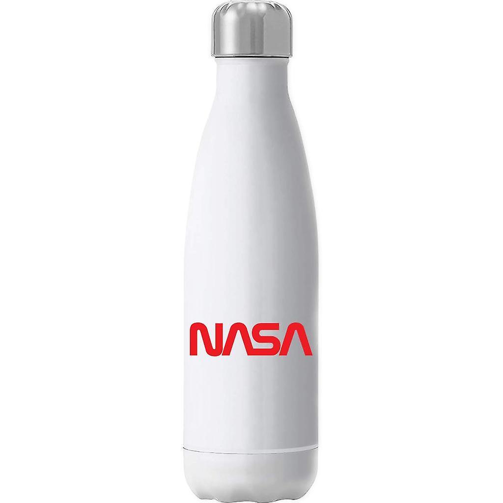 NASA Logo 1975-1992 Insulated Stainless Steel Water Bottle White 500ml