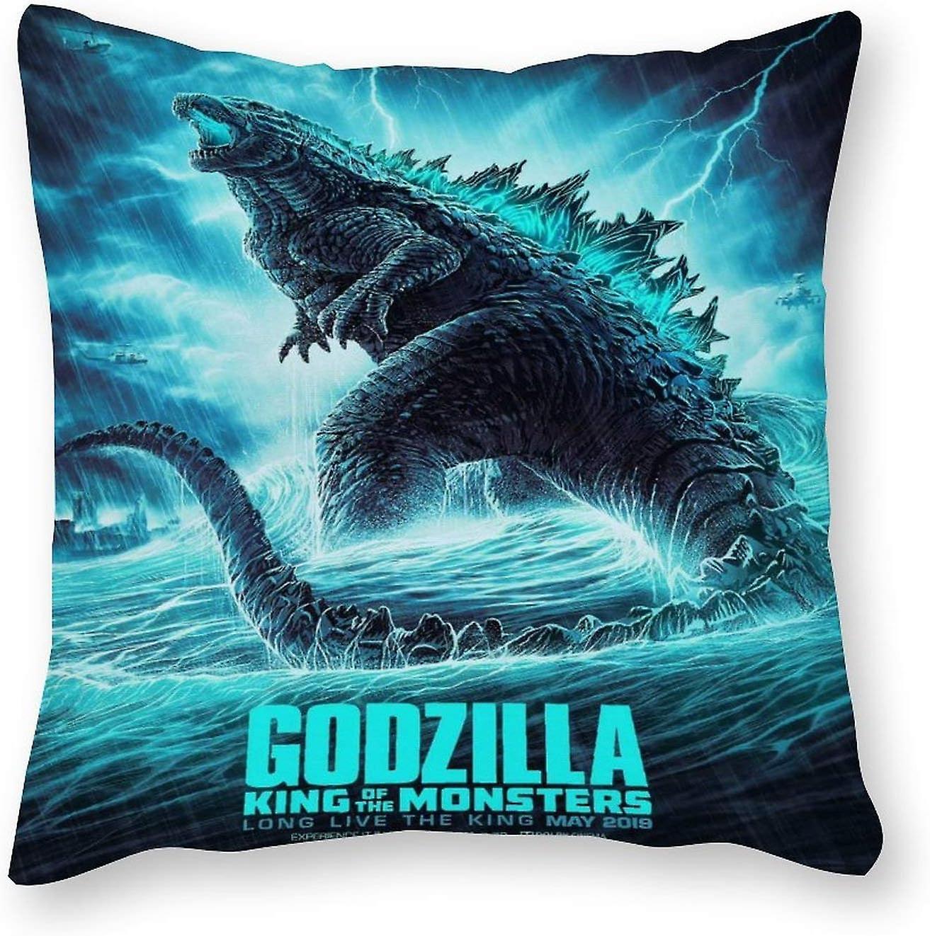 Kerota Godzilla King of The Monsters Cushion Pillow - Pop Art - Canvas Pillowcase Single - Without Filling pad - 45x45cm (Cover only) -s632