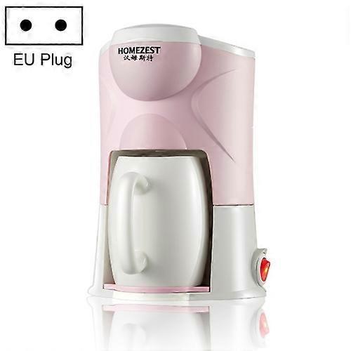 Csk Homezest Household Small Coffee Machine Fully Automatic Portable Mini Single Cup Coffee Maker Pink EU Plug