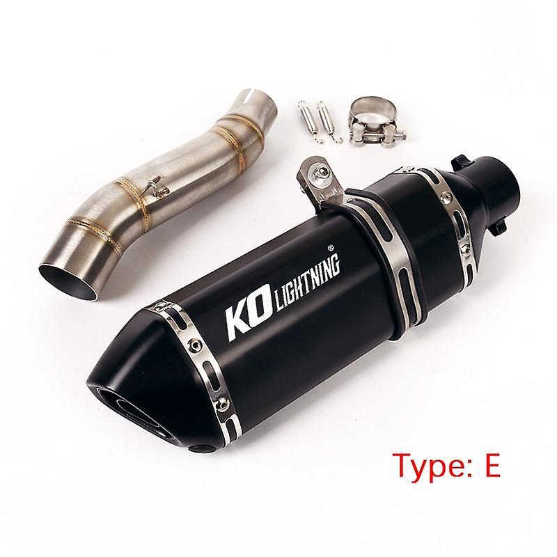 Muggyz Slip-on Exhaust Set For Honda Cb300r/f Cbr300r Motorcycle Exhaust Pipe Mid Link Tube 51mm Muffler Removable Db Killer Escape E