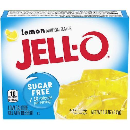 Jell-O Lemon Sugar Free Instant Jello Gelatin Mix