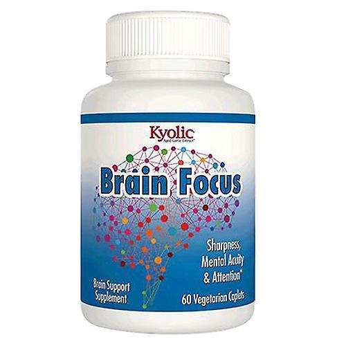 Kyolic Brain Focus, 120 mg, 60 Caplets (Pack of 1)