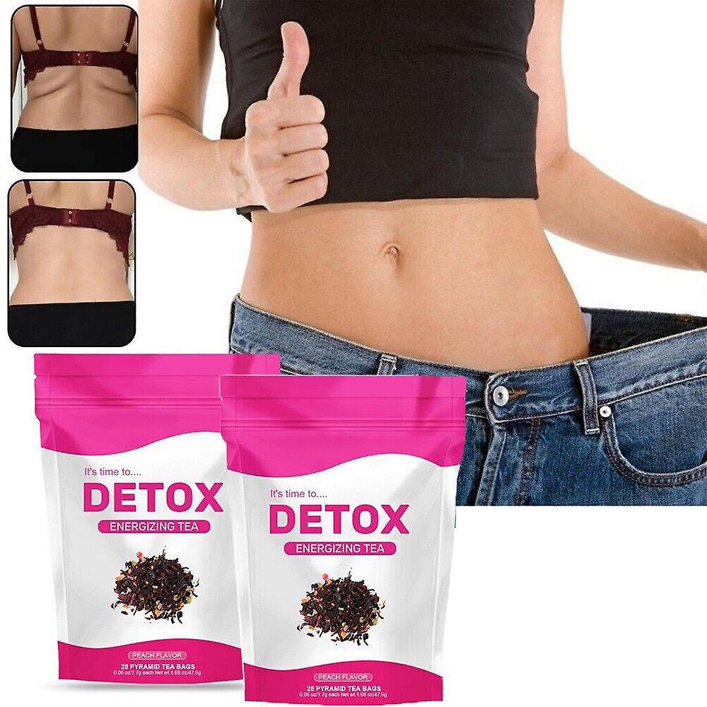 Handuo Detox Tea for Body Detox Natural Herbal Energy Tea 2Packs 56pcs