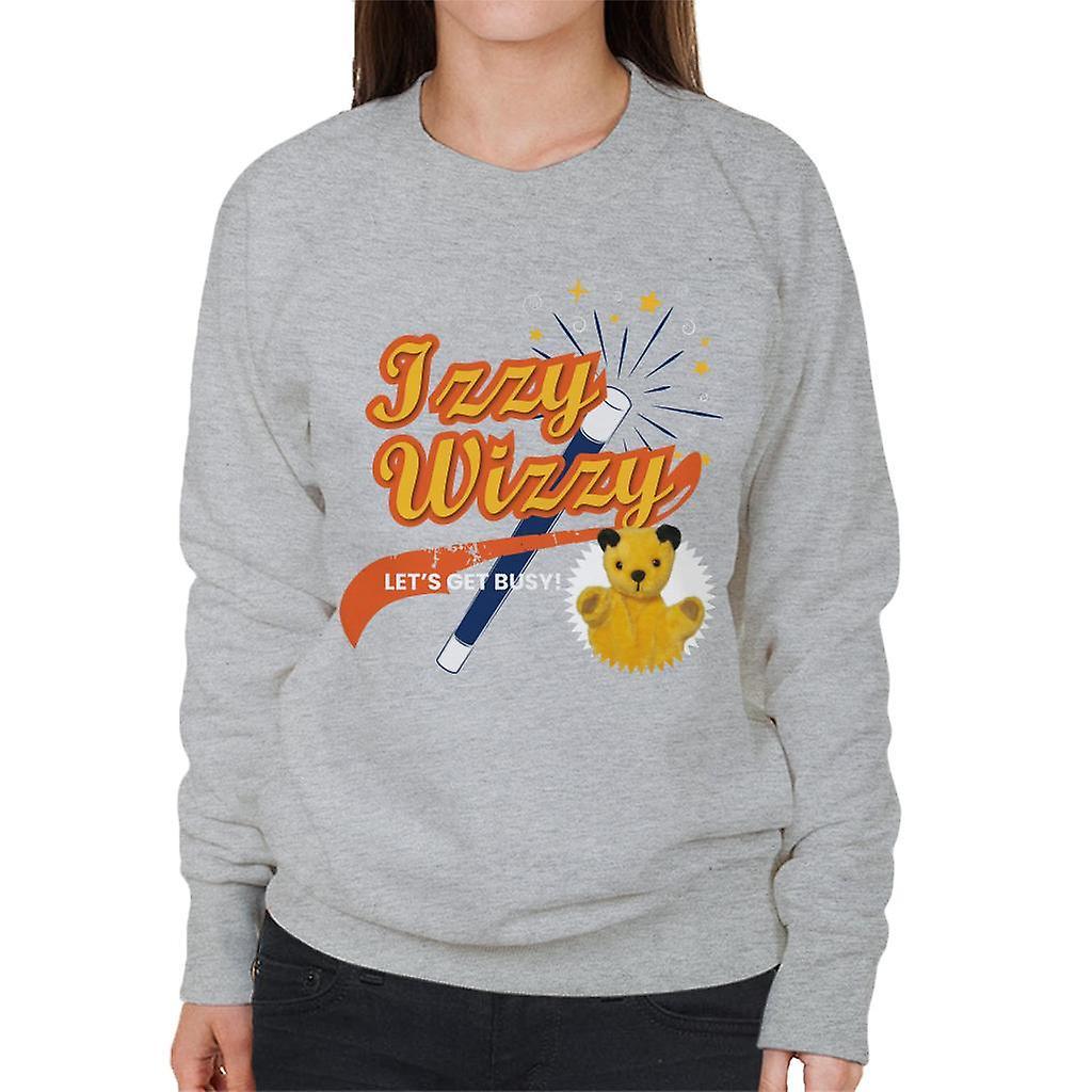 Sooty Magic Wand Izzy Wizzy Let's Get Busy Women's Sweatshirt Heather Grey Medium