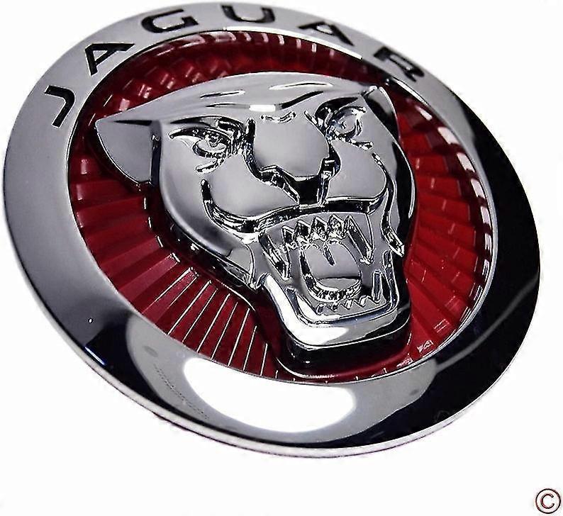 Sichuan Chuanqia Trading Jaguar xf supercharged growler front grille roundel emblem badge decal large red 72mm rear