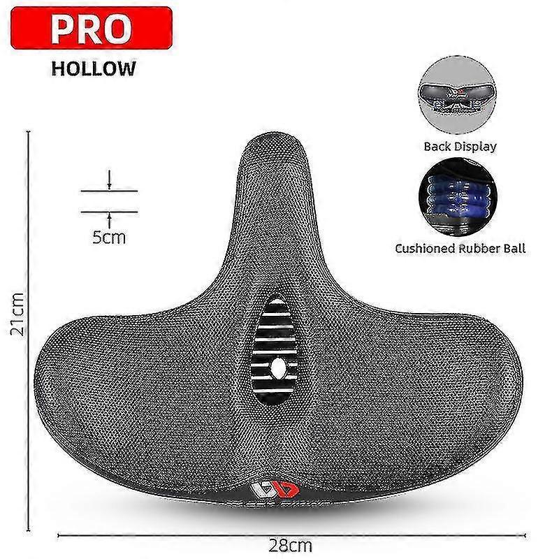 Exsha West Biking Ergonomic Bicycle Saddle Long Distance Cycling Widen Thicken Cushion Mtb Touring Bike Saddle Comfortable E-bike Seat PRO Hollow B...