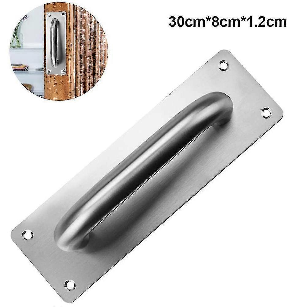 Redkid Door Handle With Plate Heavy Duty Stainless Pull Push Door Handles