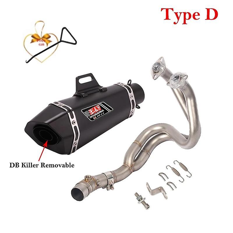 Muggyz Full System Yoshimura For Kawasaki ER6N ER6F Versys 650 Z650 Ninja650 Motorcycle Exhaust Escape DB Killer Front Mid Link Pipe Type D