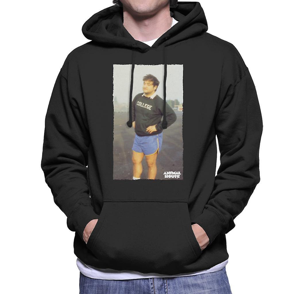 Animal House John Bluto Blutarsky Posing Men's Hooded Sweatshirt Black Small