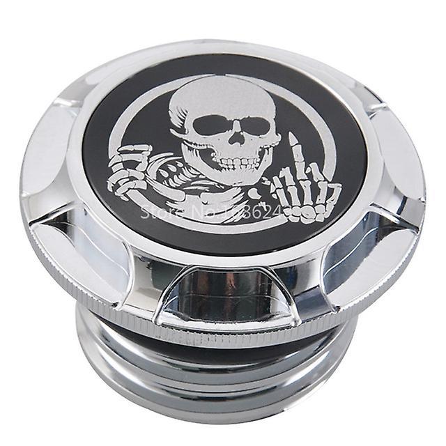 Motor Motorcycle Skull Fuel Gas Tank Decorative Oil Cap For Harley Davidson Sportster Xl 1200 883 X48 Dyna Softail Fatboy Touring Flhr L Cool Skull