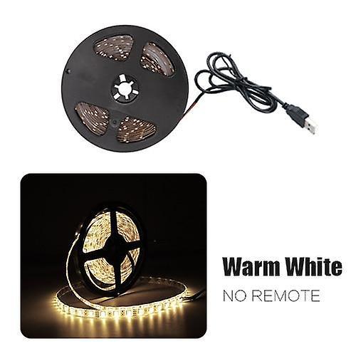 GreenZech Usb led strip flexible lamp smd 2835 desk decor screen tv background lighting Warm white 4m