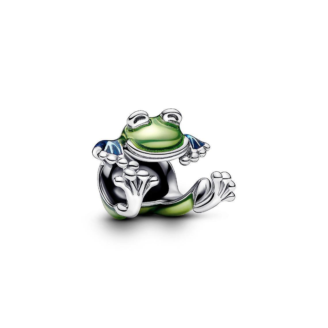 Pandora Climbing Frog Charm Green