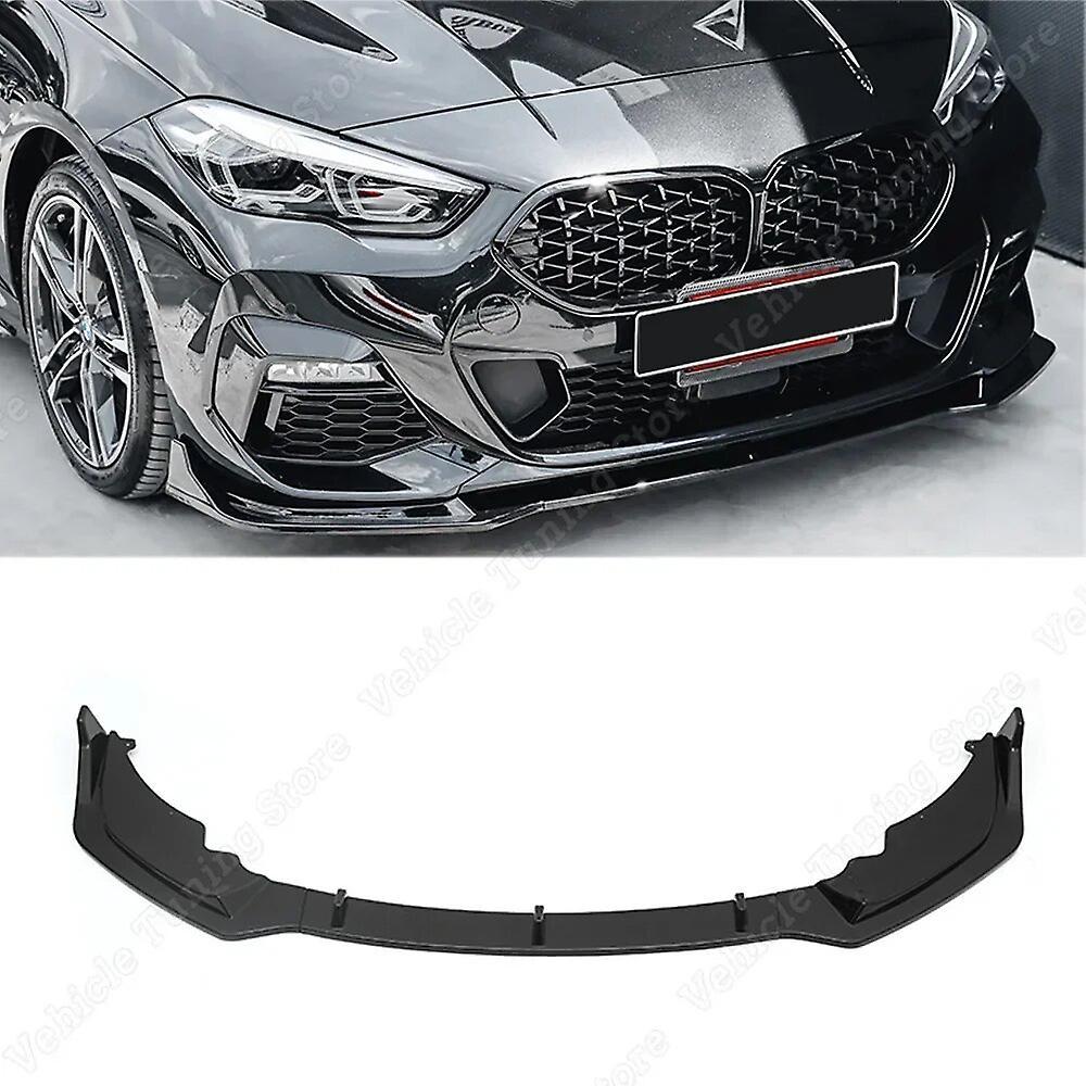 Bicaco For Bmw F44 Front Bumper Lip Splitter Spoiler Diffuser Body Kit 2 Series 216d 220d 220i 218i M235i Gran Coupe 2020-2022 Tuning Gloss Black