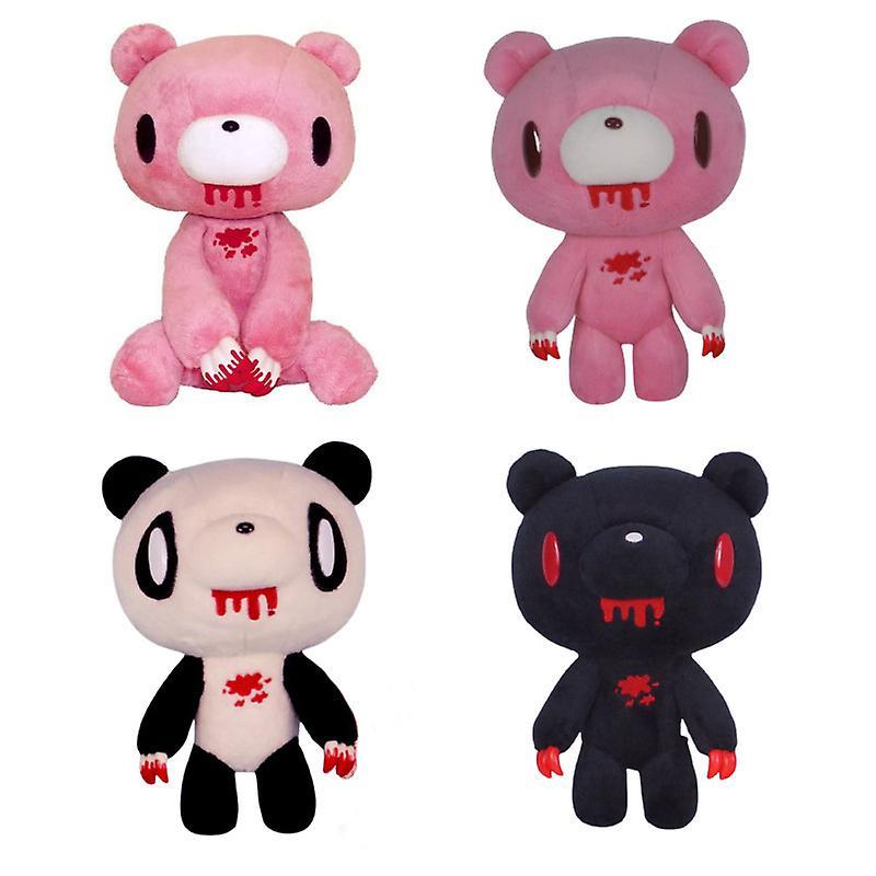 Sdctv New Kawaii Black Gloomy Bear Plush Toy Doll Anime Cute Room Decoration Pink Bear Ornament Christmas Birthday Gift Wholesale 1 20*25cm