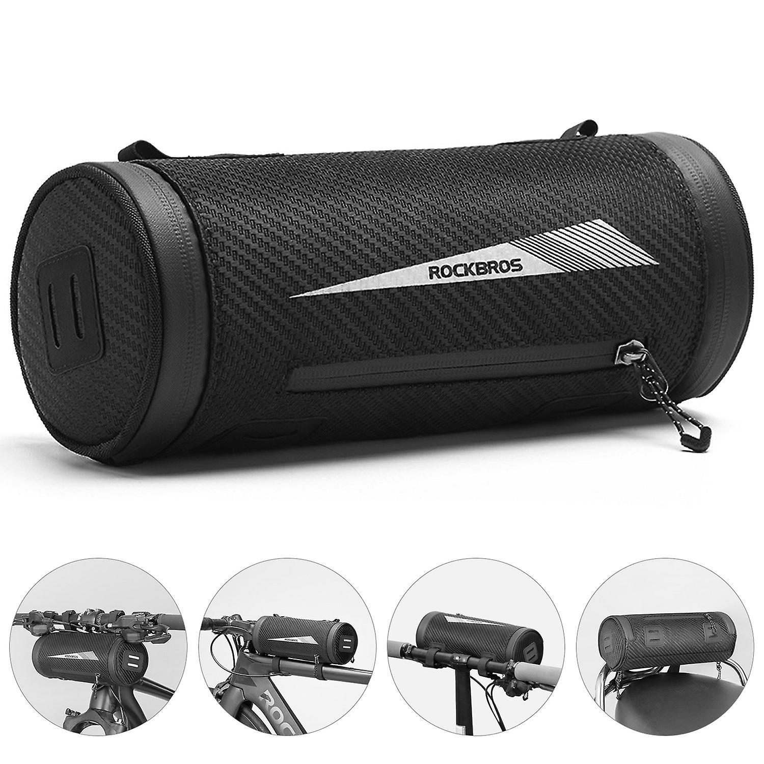 Rockbros Bike Handlebar Bag Waterproof Cycling Front Storage Bag Bicycle Mobile Phone Holder Front Frame Top