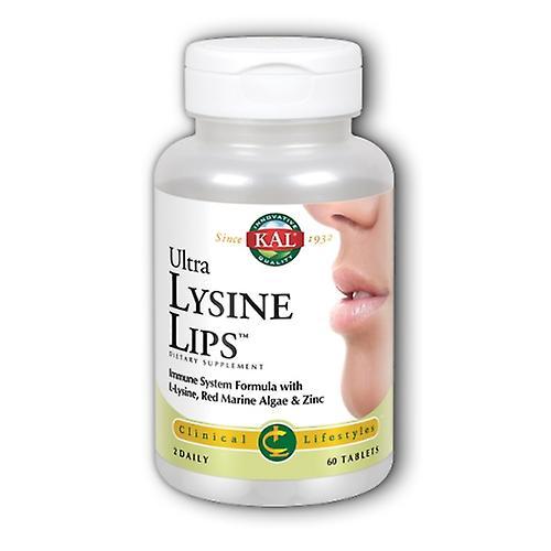 Kal Ultra Lysine Lips, 60 Tabs (Pack of 1)