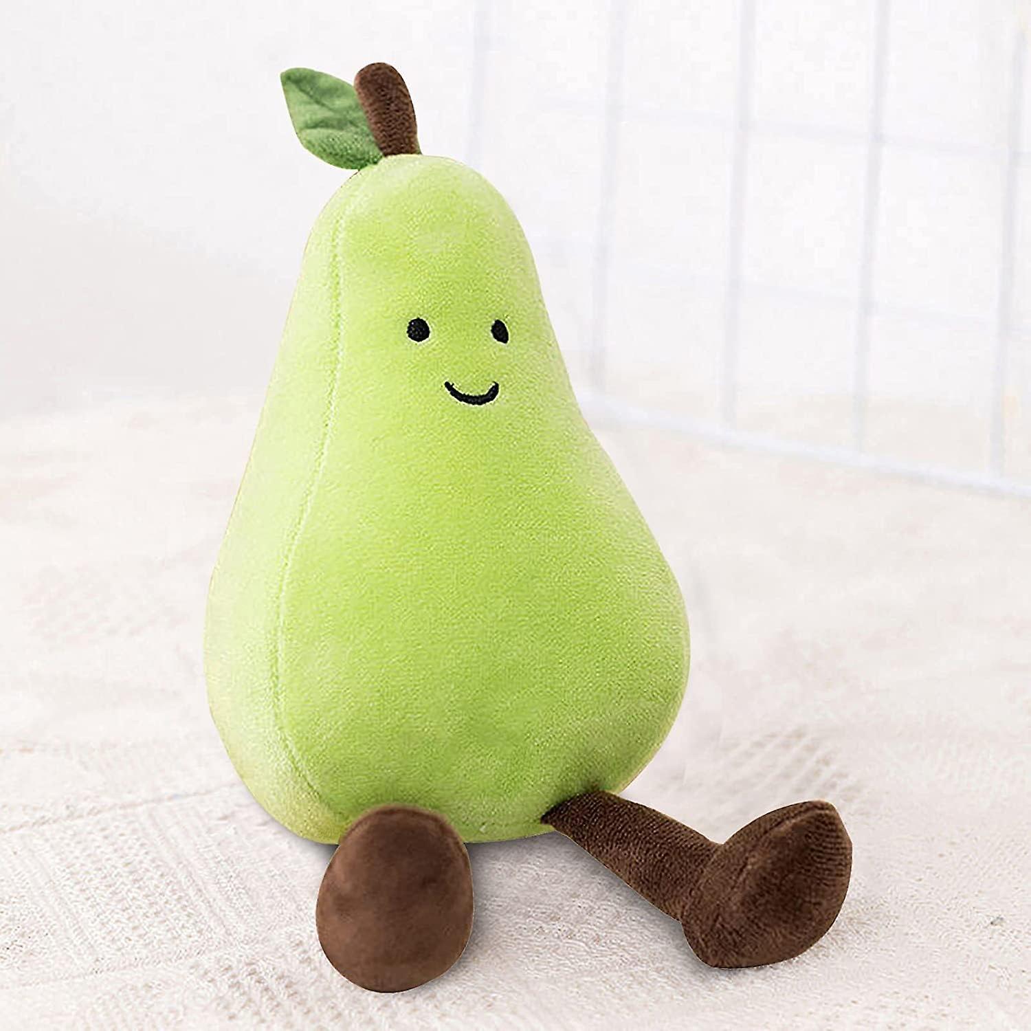 Heyone Creative Pear Plush Toy, 9-inch Mini Vegetable And Fruit Plush Doll, Birthday Gift For Boys And Girls, Home Decoration (pear)