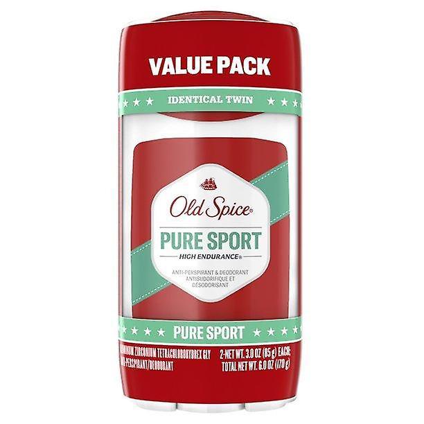 Old Spice High Endurance Anti-perspirant Deodorant For Men, 48 Hour Protection, Pure Sport Scent, Twin Pack, 3.0 Oz Each