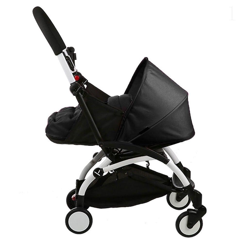 GreenZech Folding baby stroller sleeping basket infant carriage pushchair sleep pad travel car stroller Black