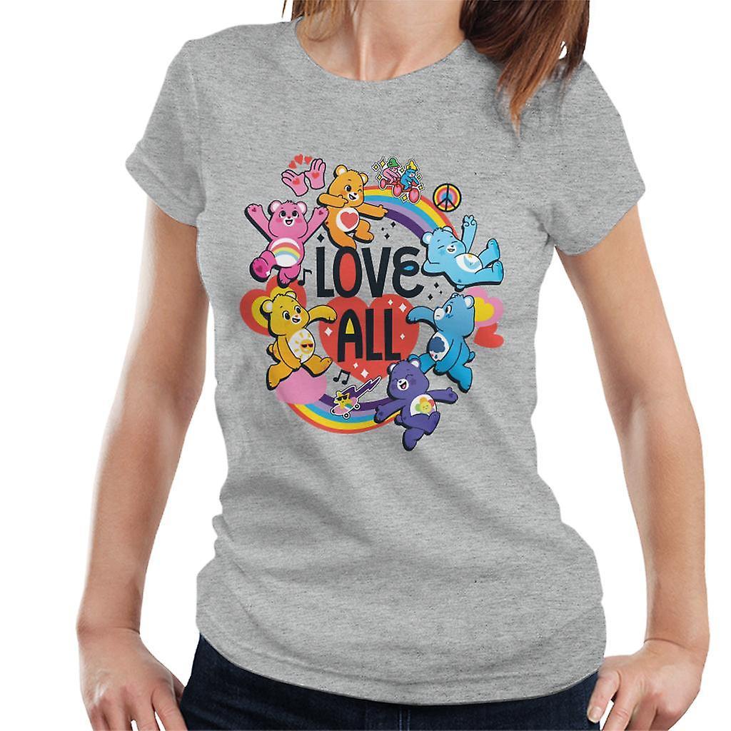 Care Bears Unlock The Magic Love All Women's T-Shirt Heather Grey XX-Large