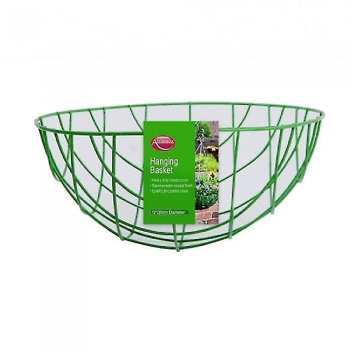 Ambassador Steel Hanging Basket Green One Size