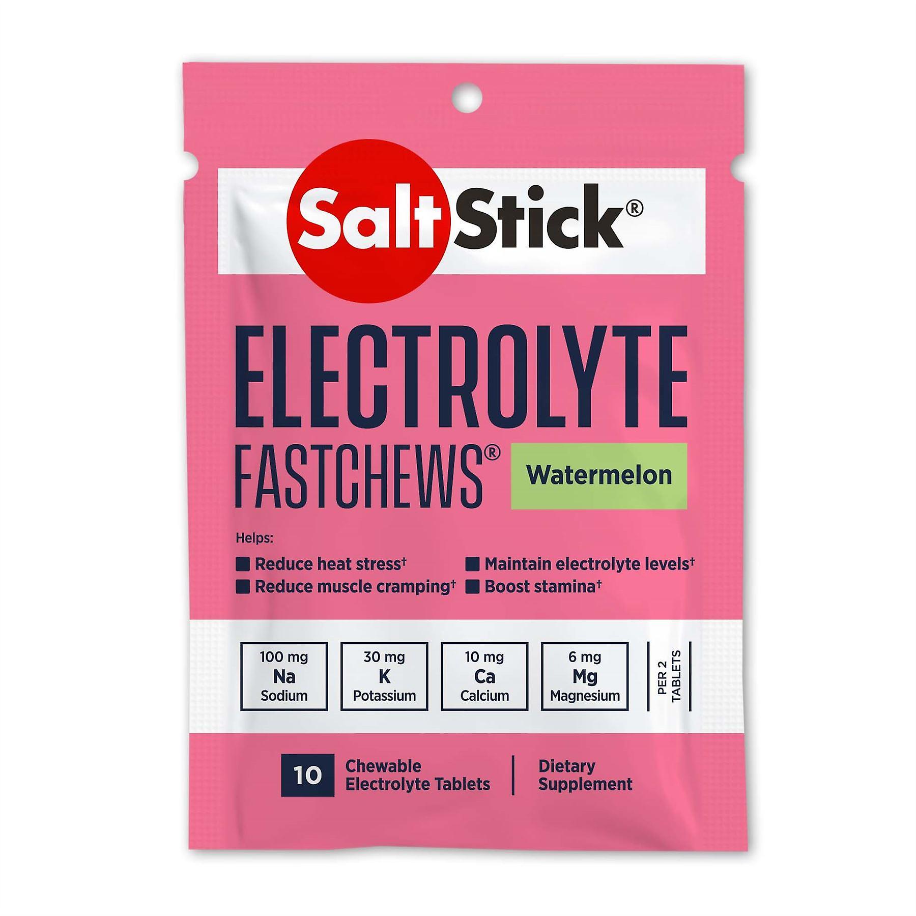 SaltStick Electrolyte FastChews - Pack of 10 - Watermelon