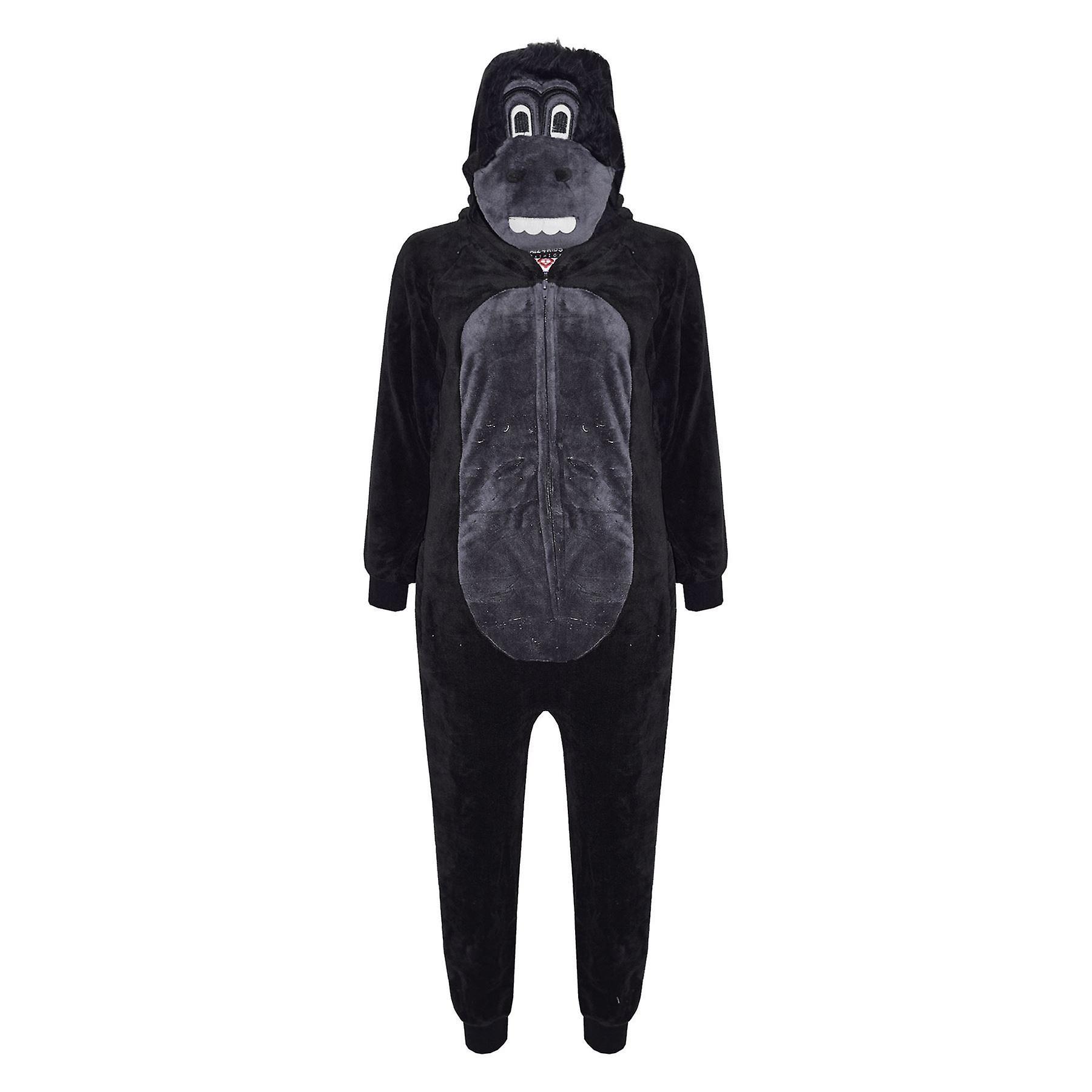 A2Z 4 Kids Unisex Gorilla Print Loungewear Onesie 13-14 Years